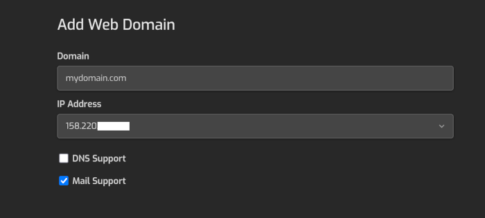 Add a Domain