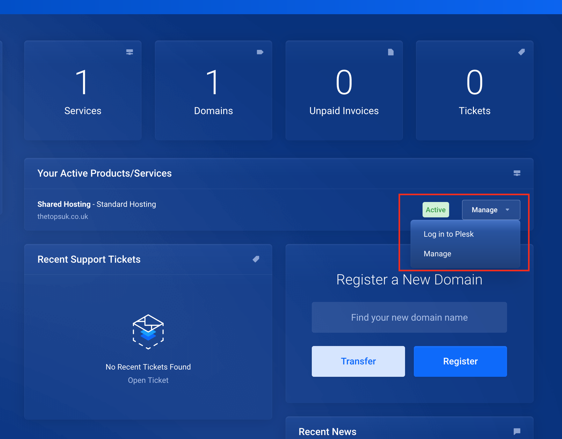 Manage Services
